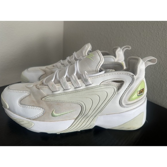 Nike Women's Zoom 2K Casual Sneakers Mesh White Volt Aqua Size 9.5 Shoes - Picture 4 of 8